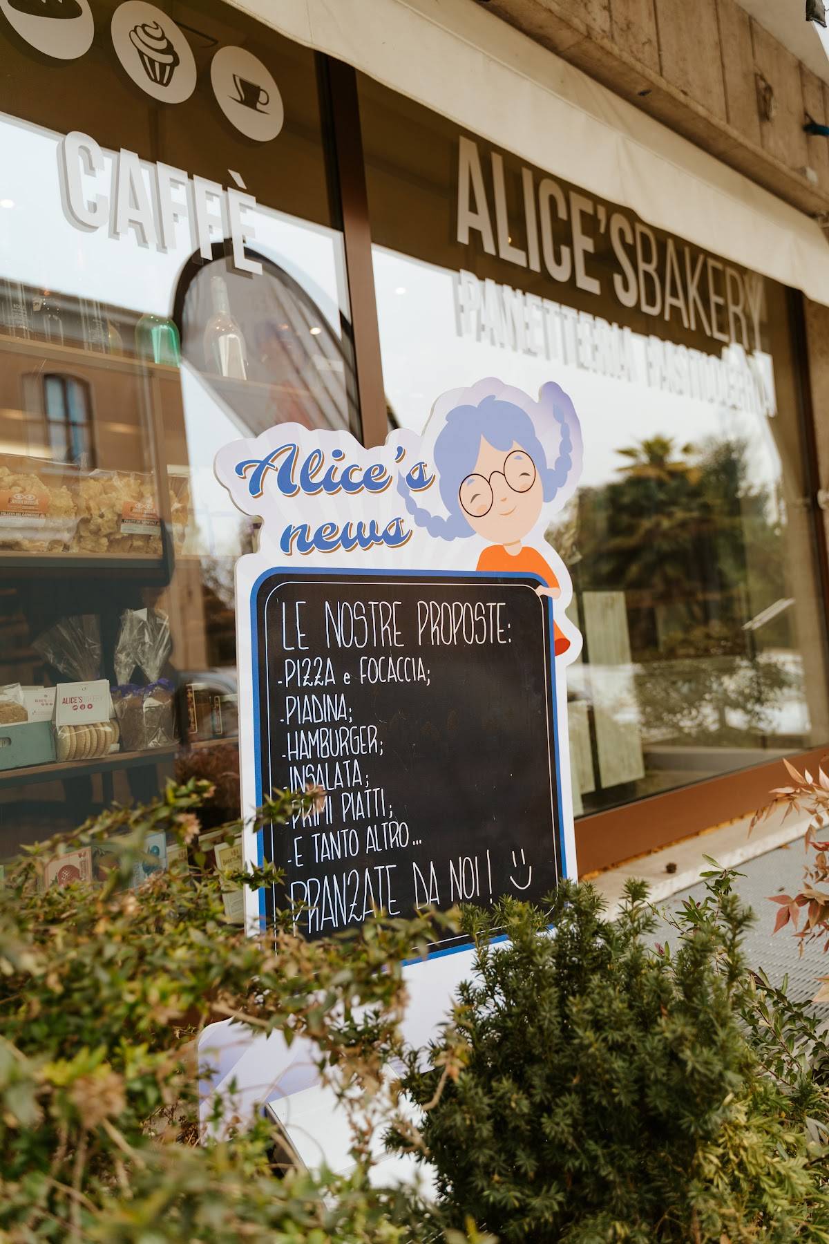 Menu di Alice's Bakery - Panetteria - Pasticceria - Pranzi - Merende - Brunch 