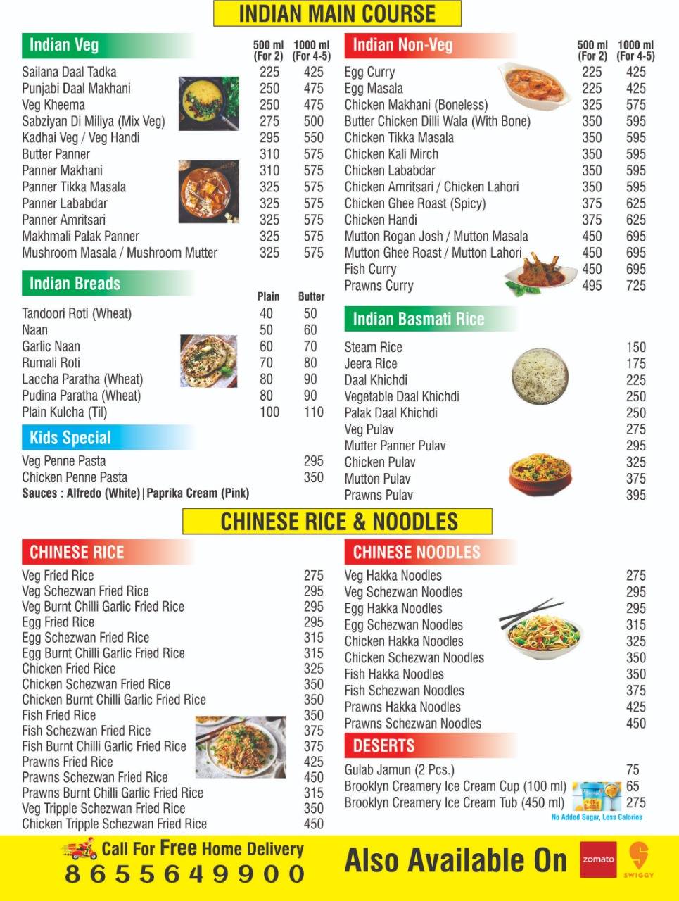 All Day Kitchen & Cafe menu