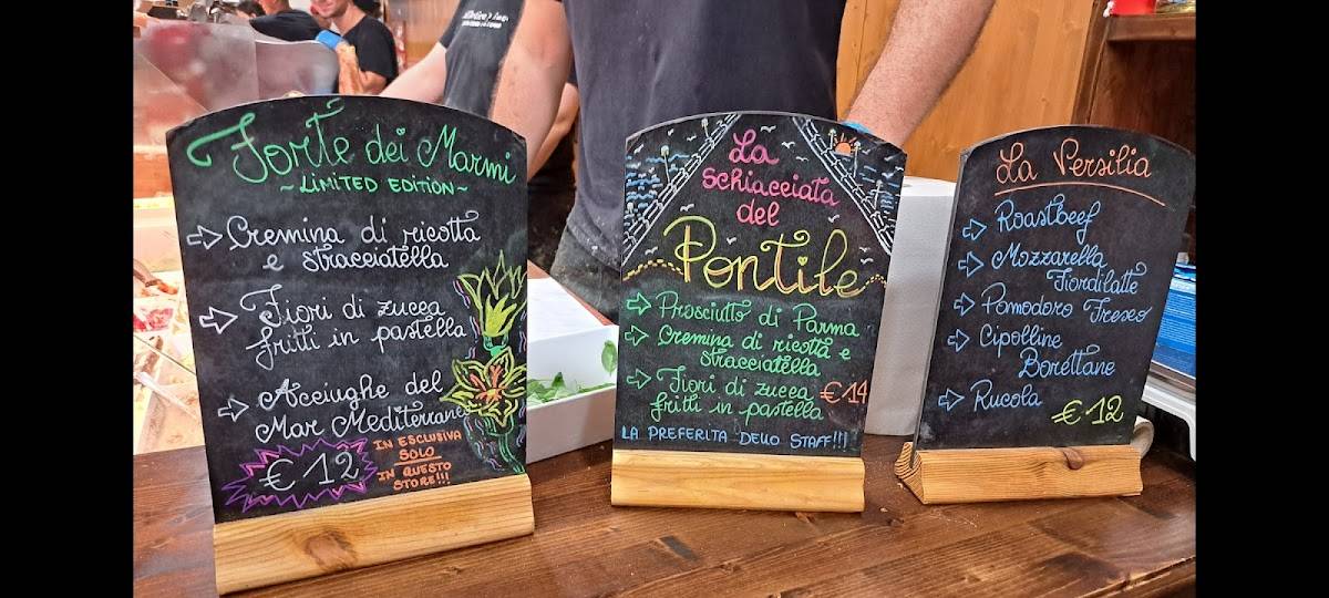 Menu di All'Antico Vinaio 