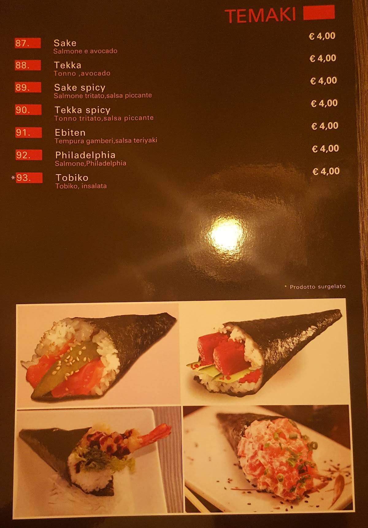Menu di Sushi Nagoya Altamura 