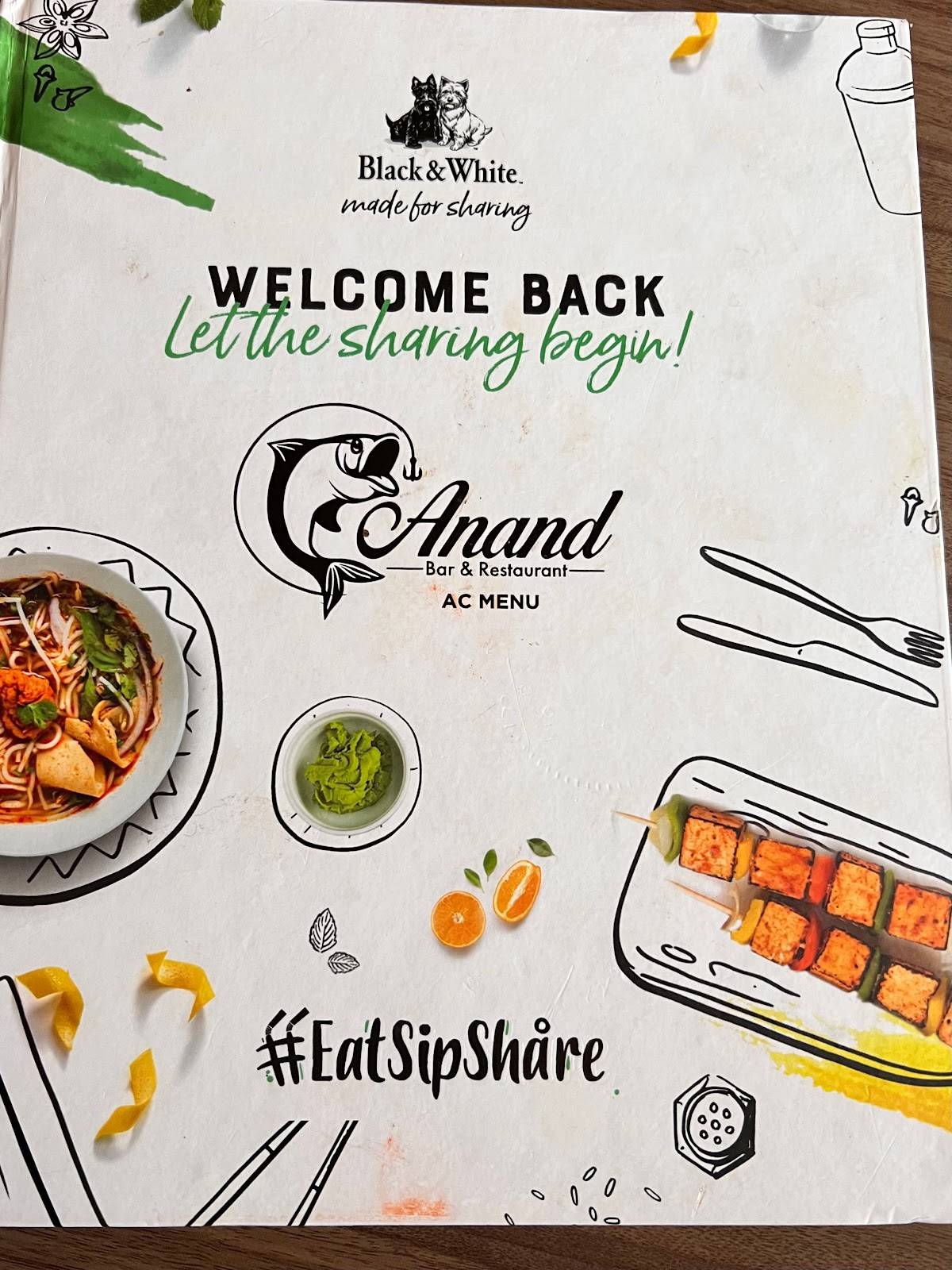 Anand Bar & Restaurant menu