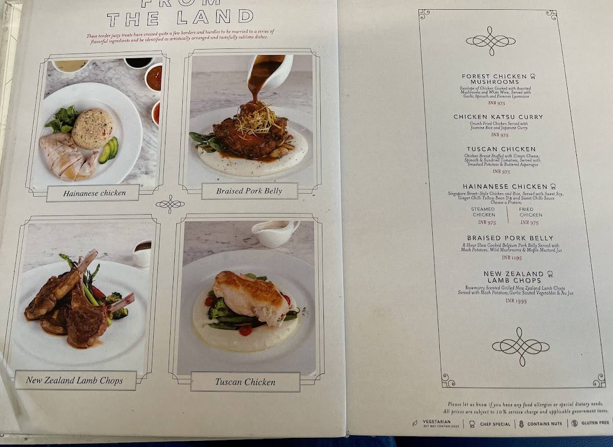 Andrea's Bar & Brasserie menu