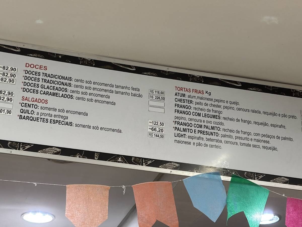 Anna Armelin - Loja de Doces e Salgados cardápio