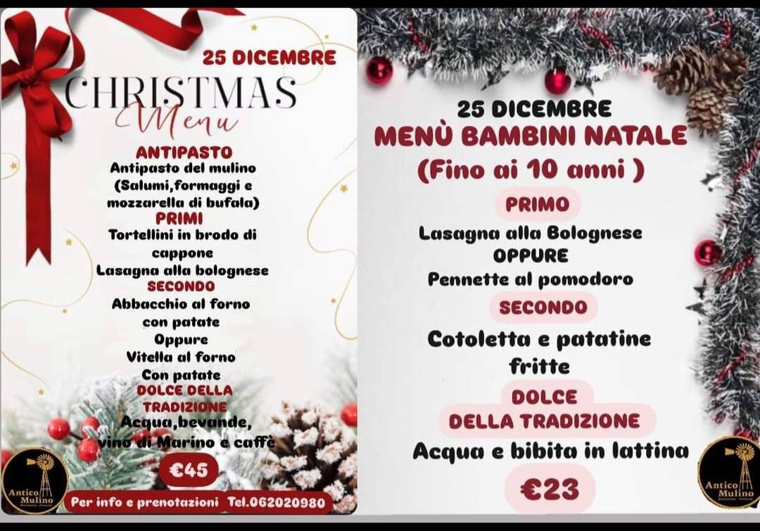 Menu di Antico Mulino (nuova gestione) 