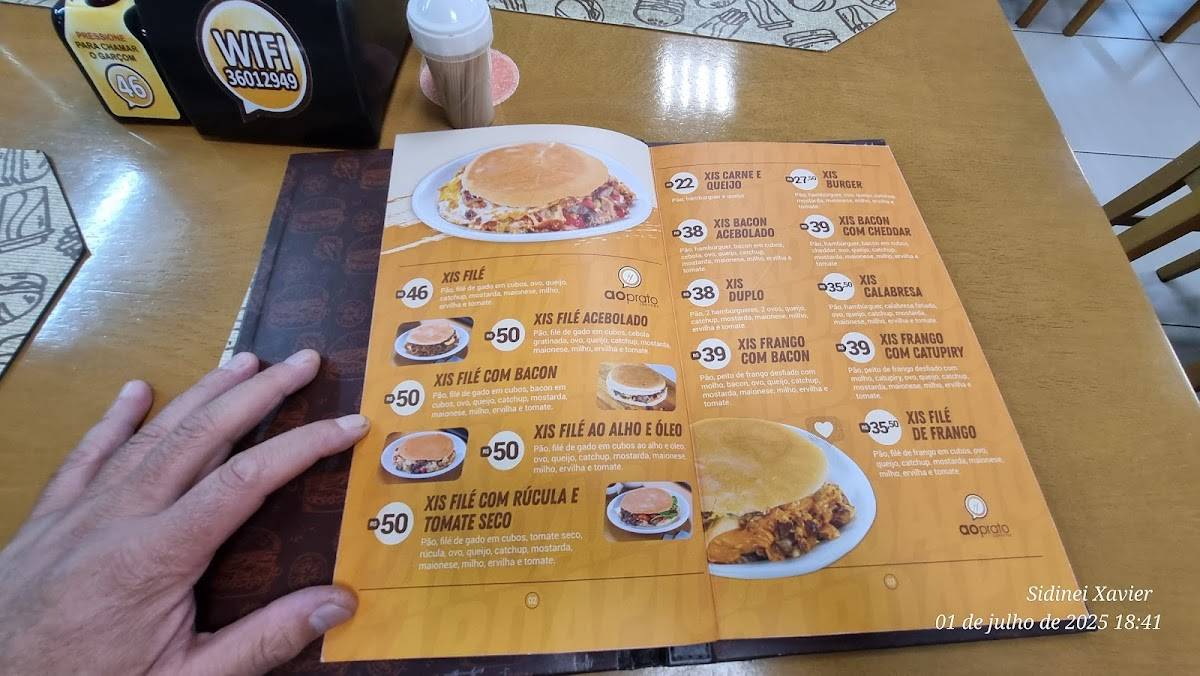 Ao Prato Lanches cardápio