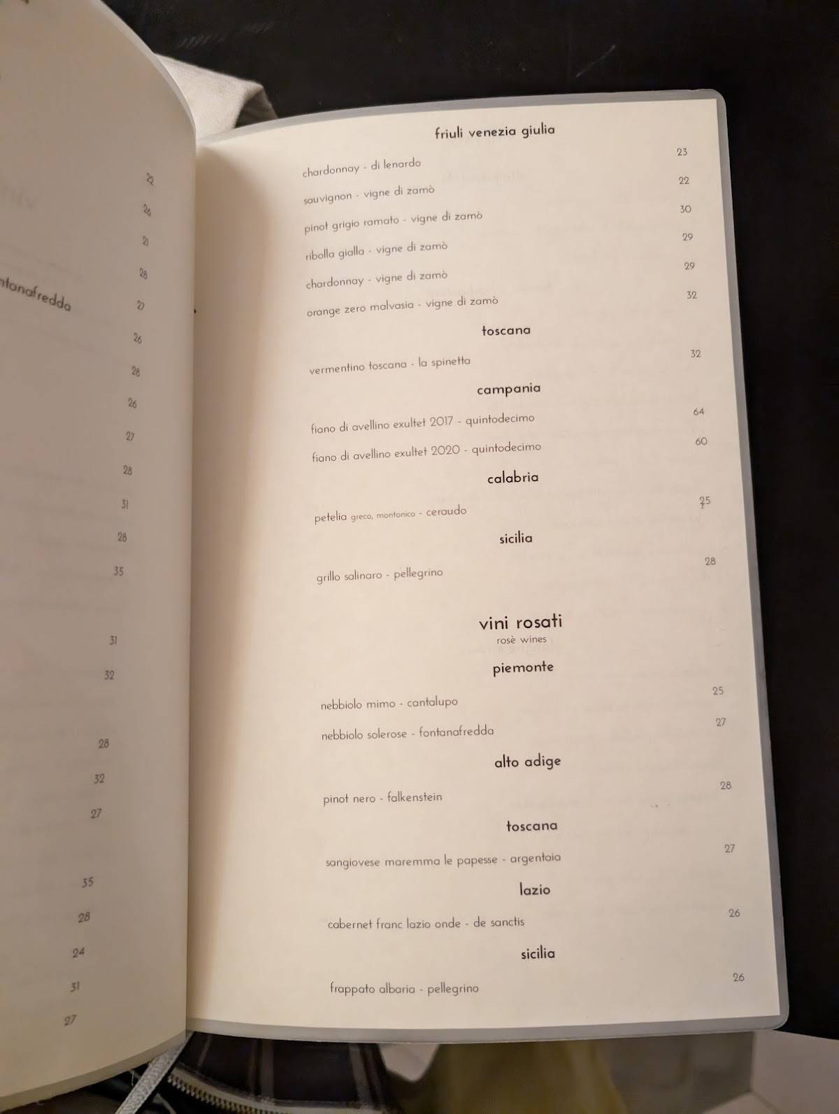 Menu di Arancioamaro Ristorante 