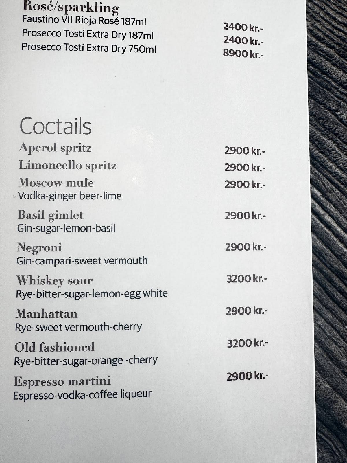 Menu de Arnarstapi Center and Snjófell Restaurant