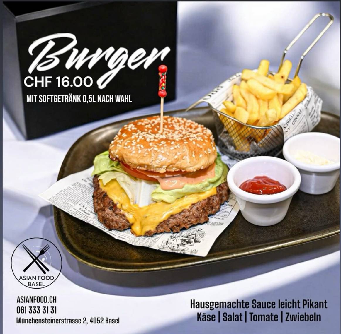 Menu di Asian Food Basel - seit 1998 in Basel 
