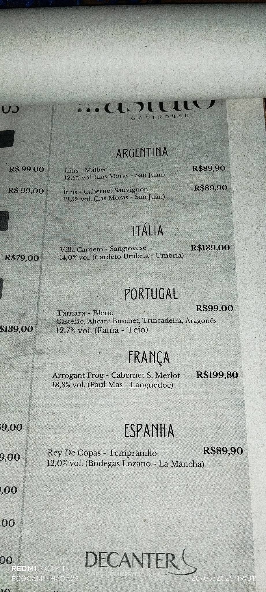 Astuto Gastrobar cardápio