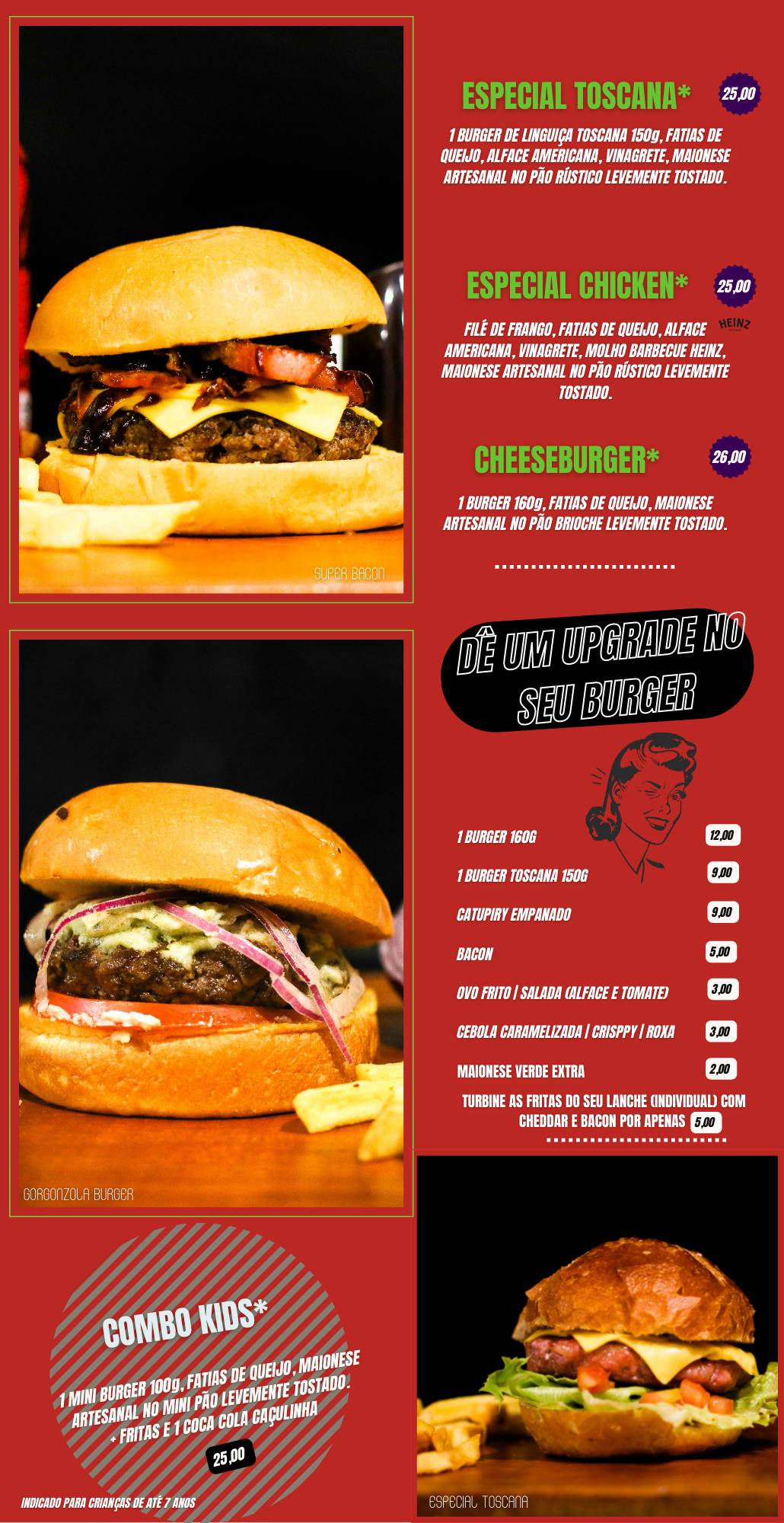 Atlântic Burguer cardápio