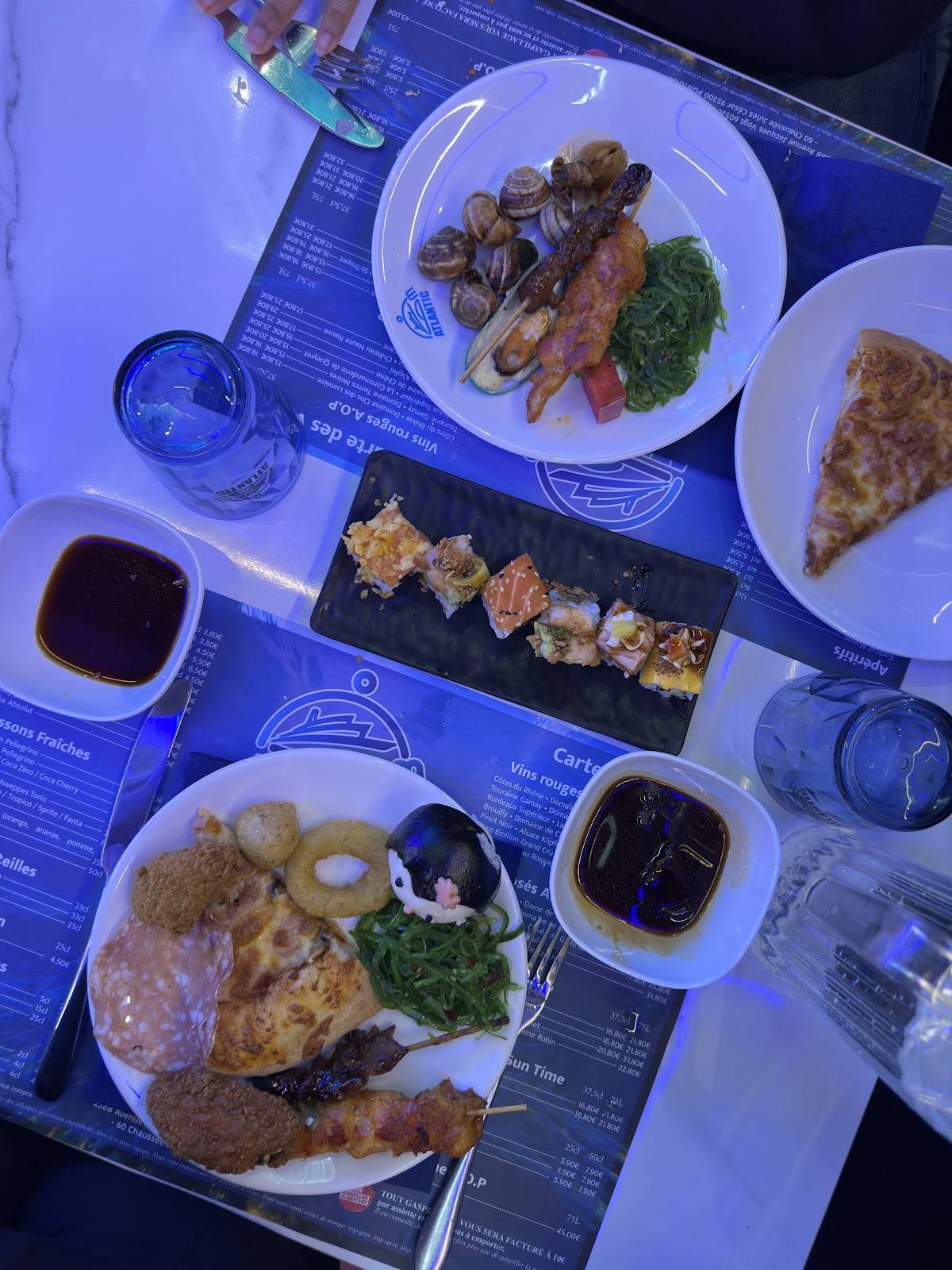Menu de Atlantic
