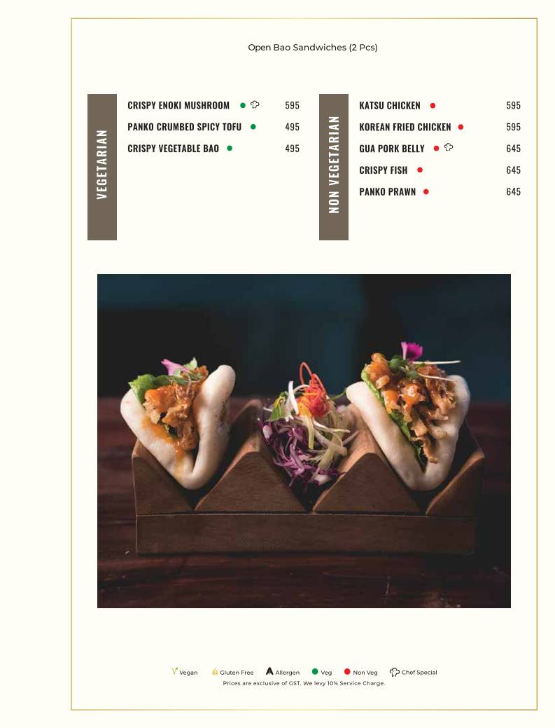 Azula - Asian Kitchen & Bar menu