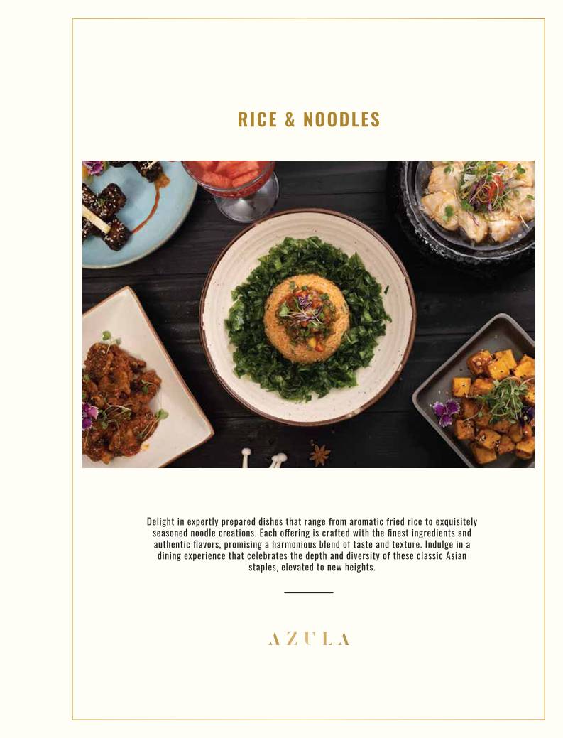 Azula - Asian Kitchen & Bar menu