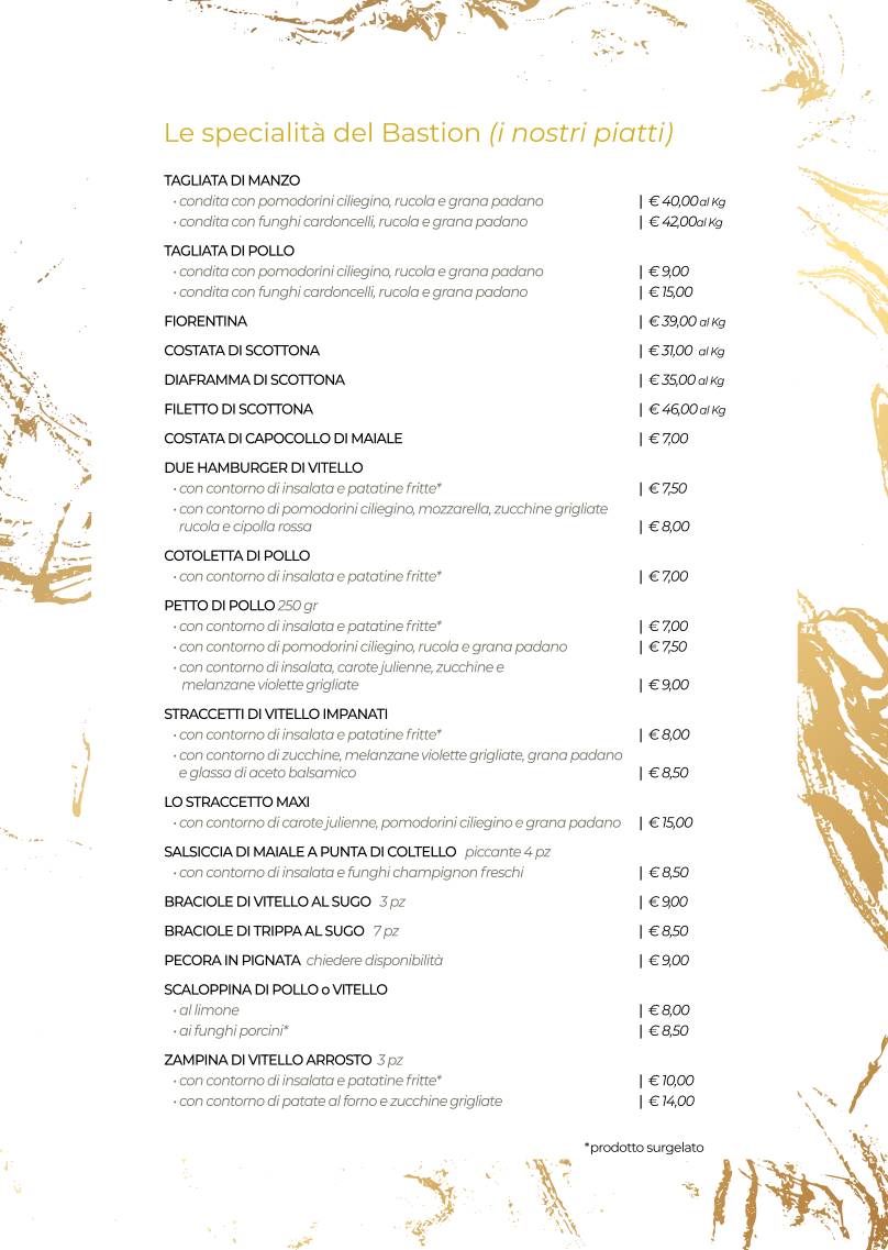Menu di Bastion 