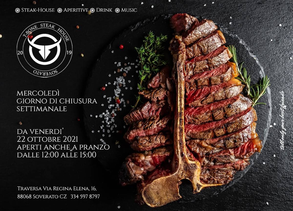 Menu di T-bone Steak House soverato 
