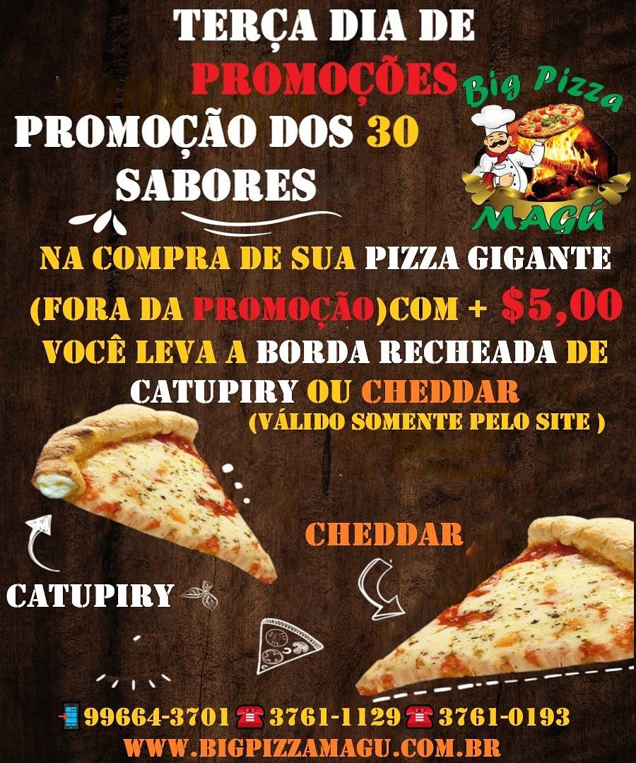 Big Pizza Magú cardápio