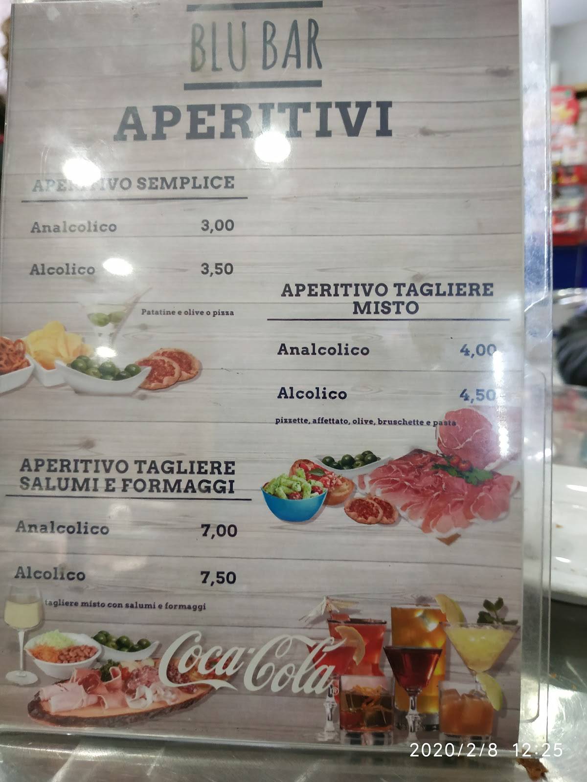 Menu di BLU BAR 