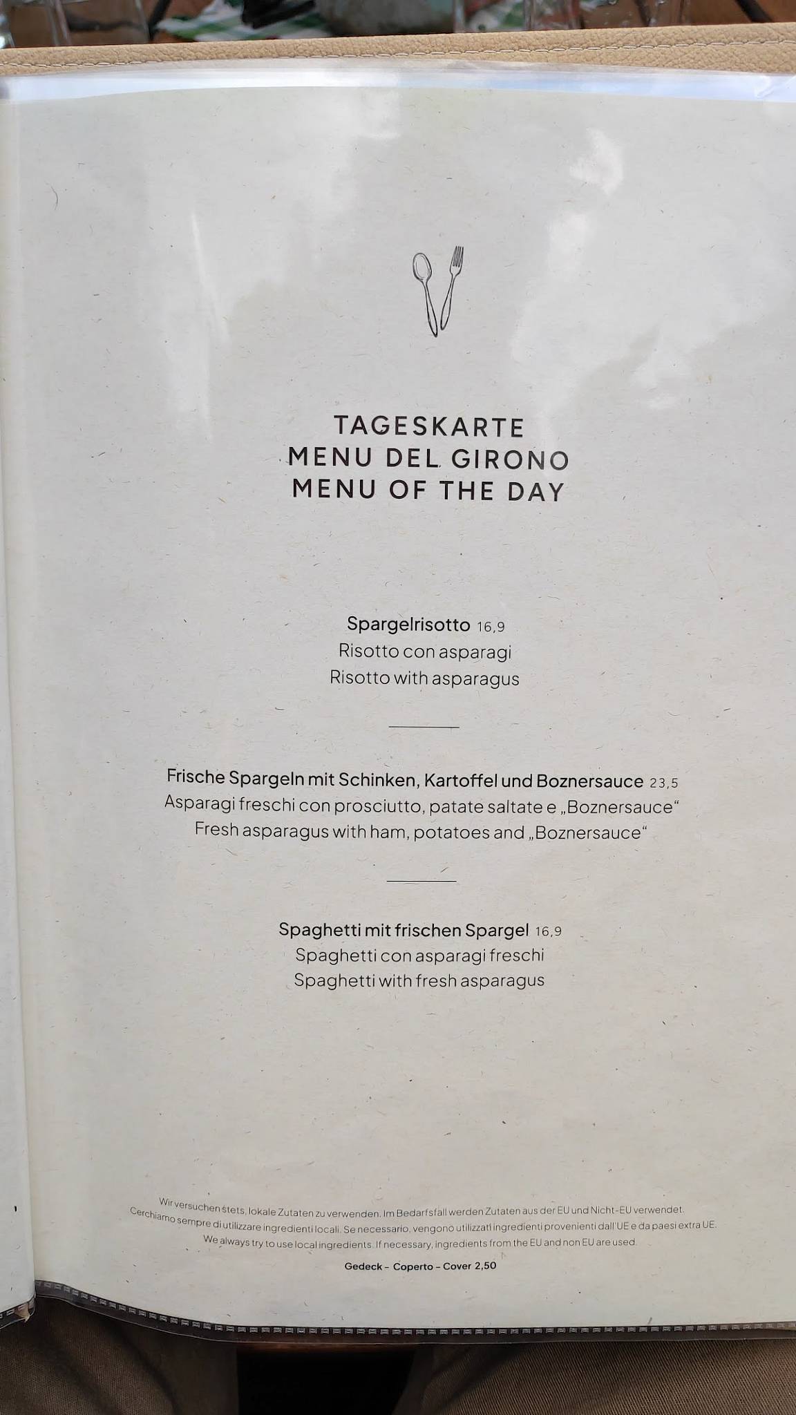 Menu di Trattoria Babsi 