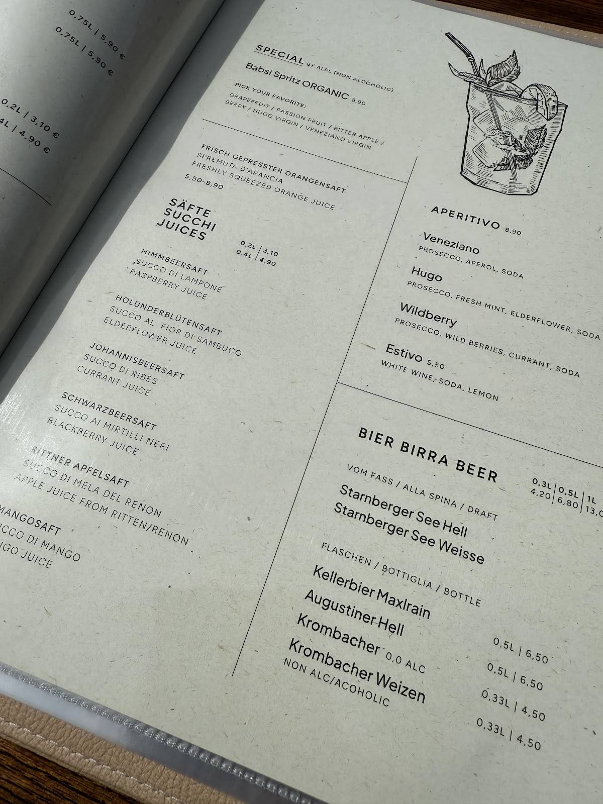 Menu di Trattoria Babsi 