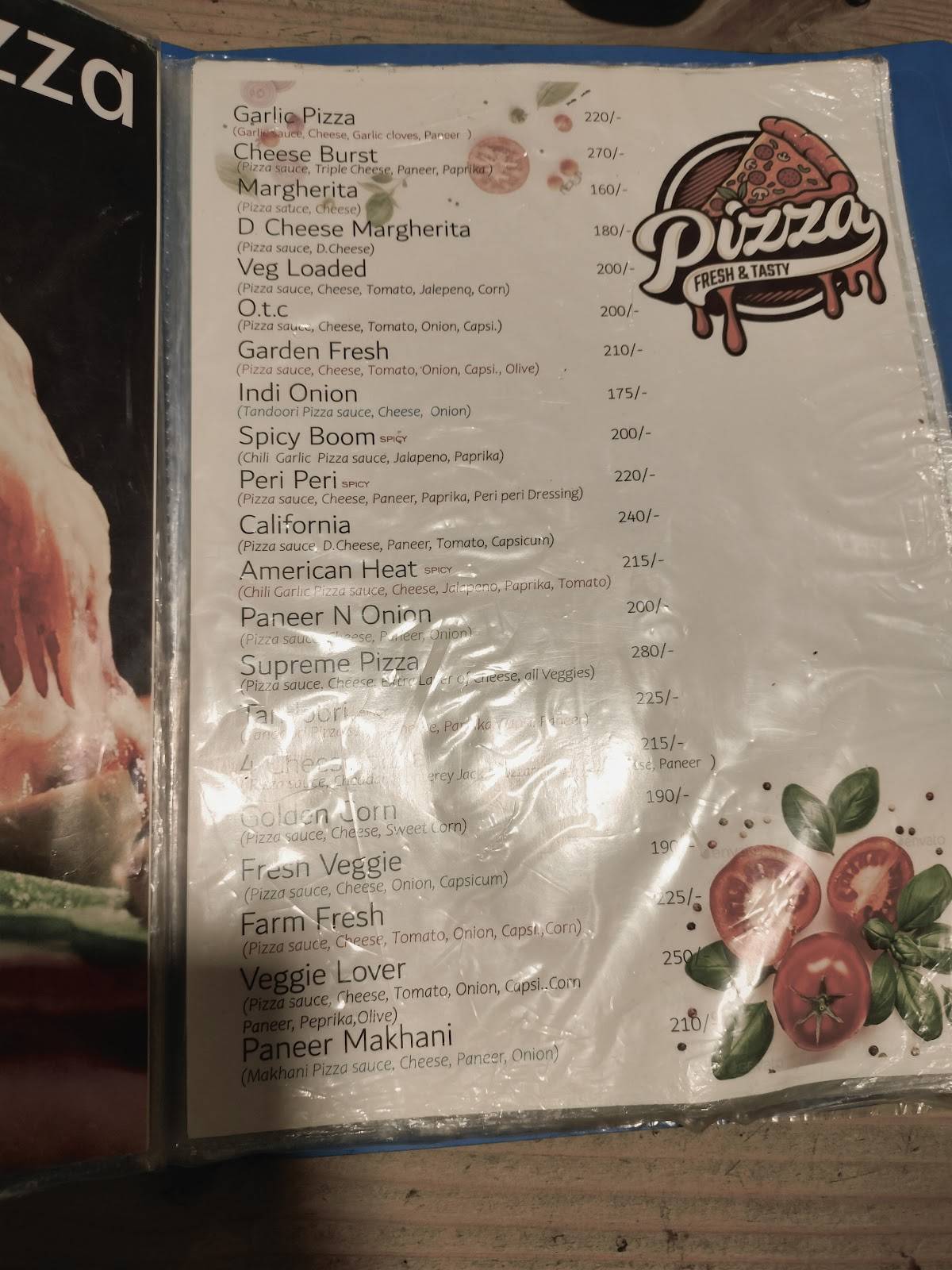 Badnaam Bawarchi - A Rooftop Café menu