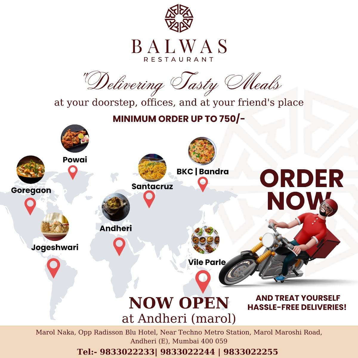 Balwas Restaurant (Since 1970) Mughlai & Chinese menu