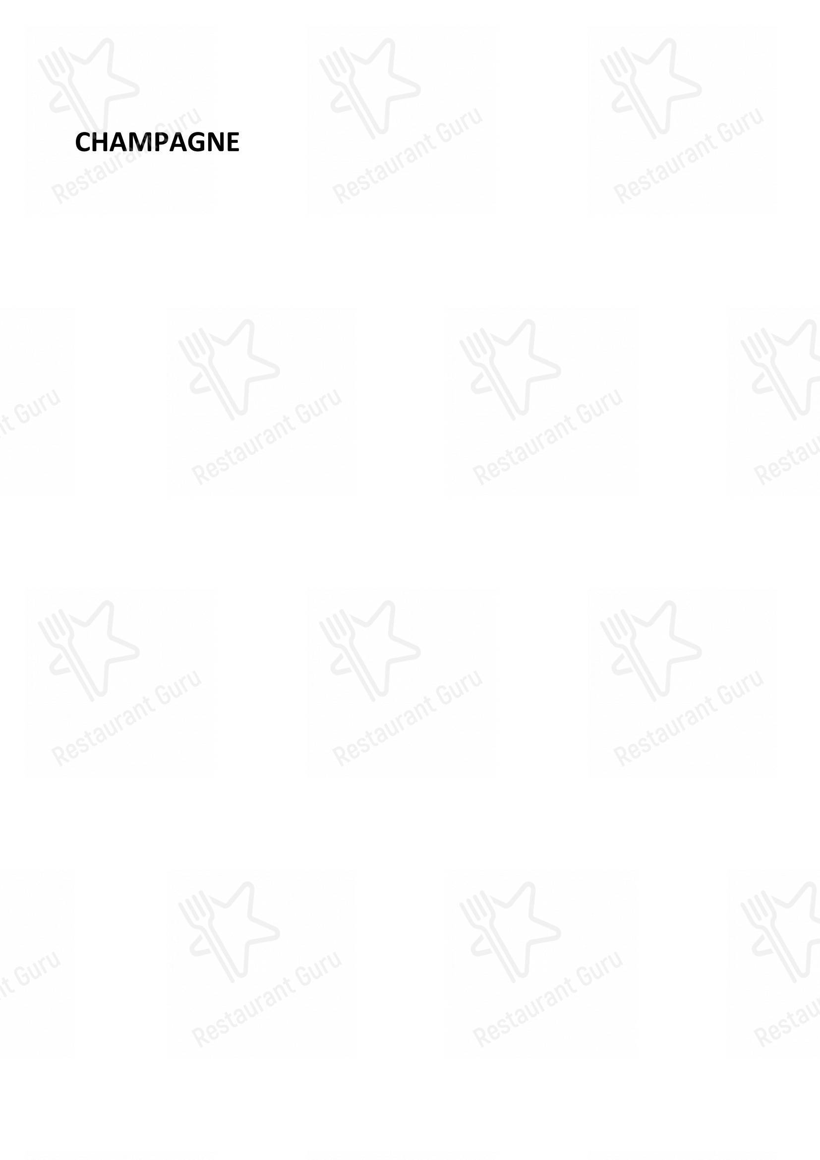 Menu di Balzi Rossi - piatti e bevande