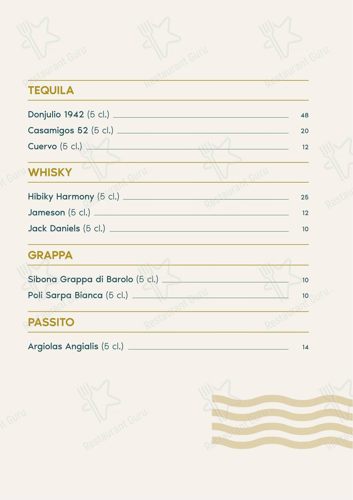 Коктейльная карта per Balzi Rossi in Grimaldi