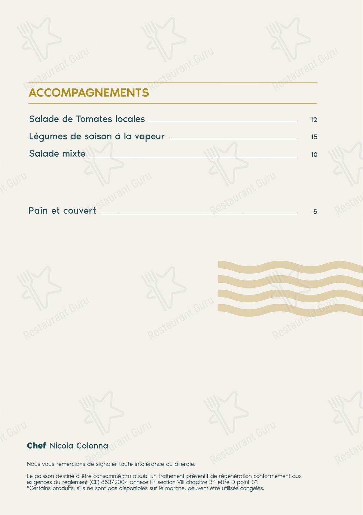 Balzi Rossi in Grimaldi - Menu bar