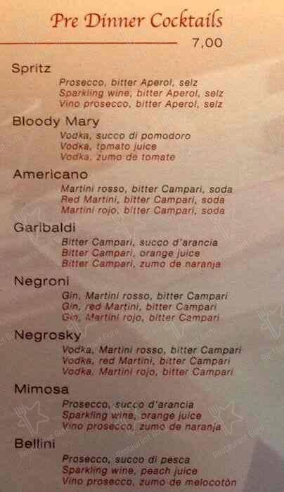 Menu di Bar Belli 