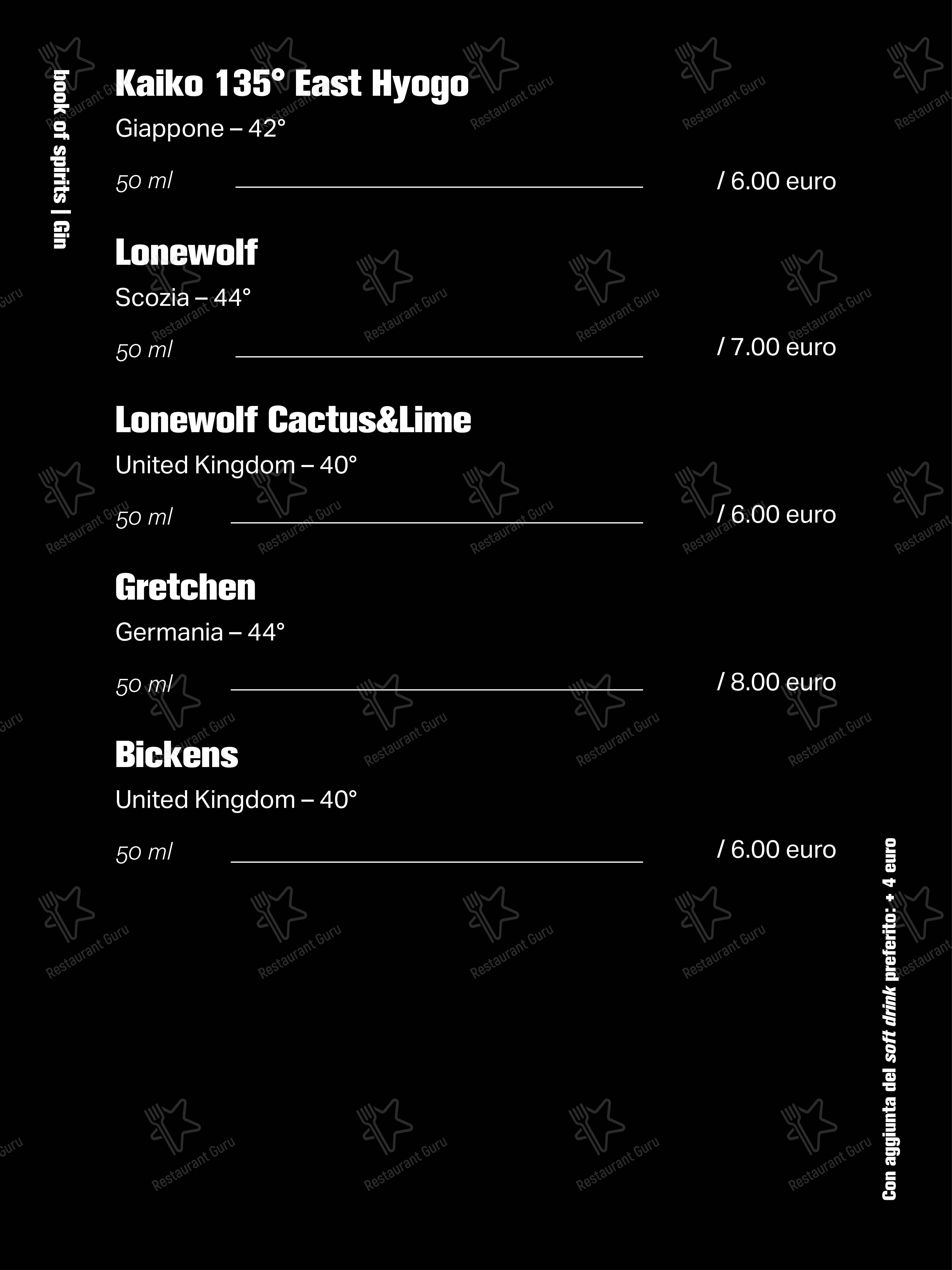 Bar Borsa in Vicenza - Menu bar
