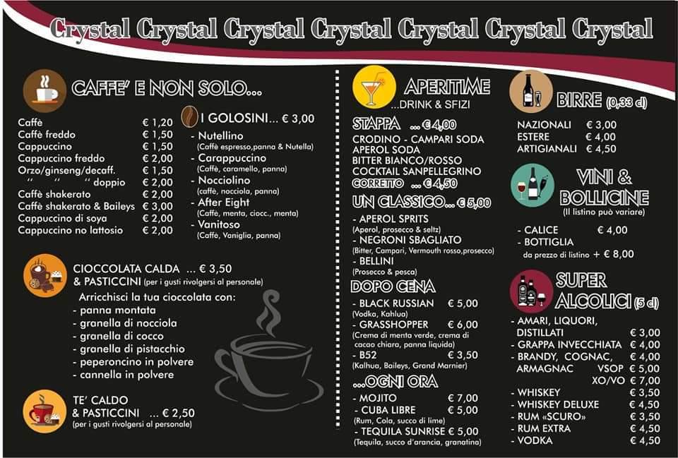 Menu di Bar Crystal 