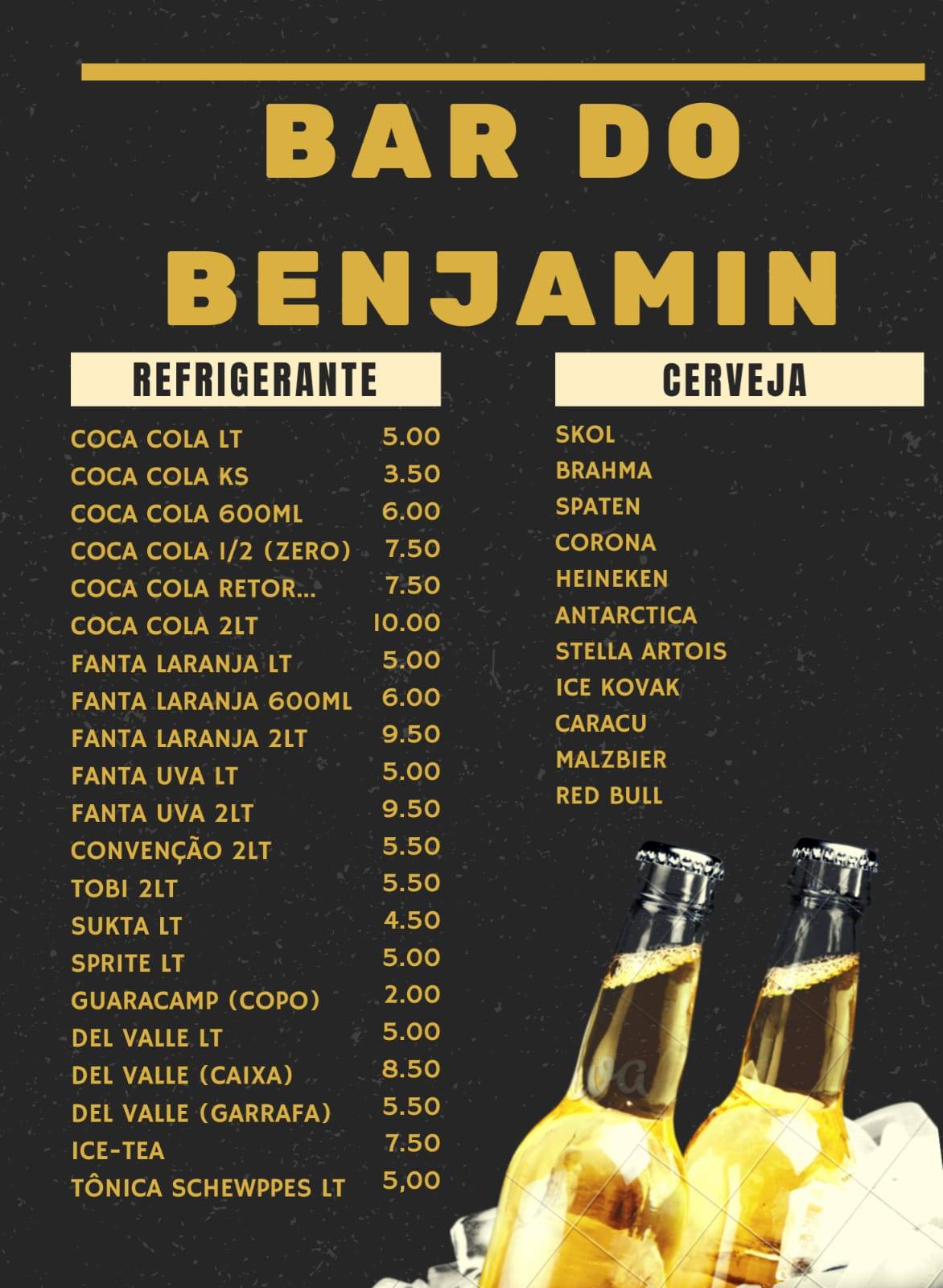 Coxinha Do Beco cardápio