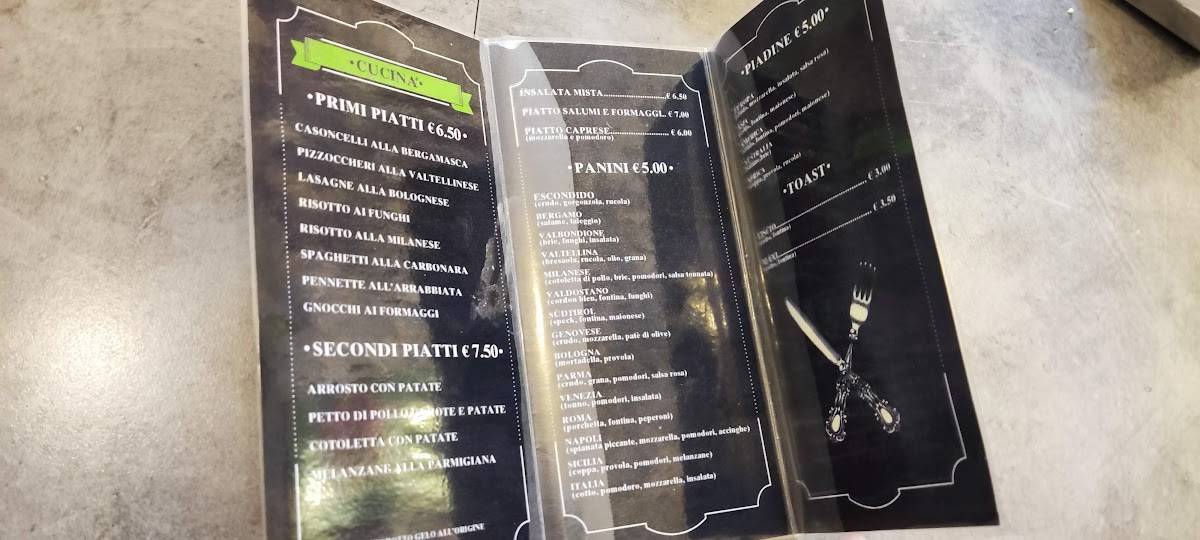 Menu di Escondido Snc Di Belleni Lorenzo & C. 