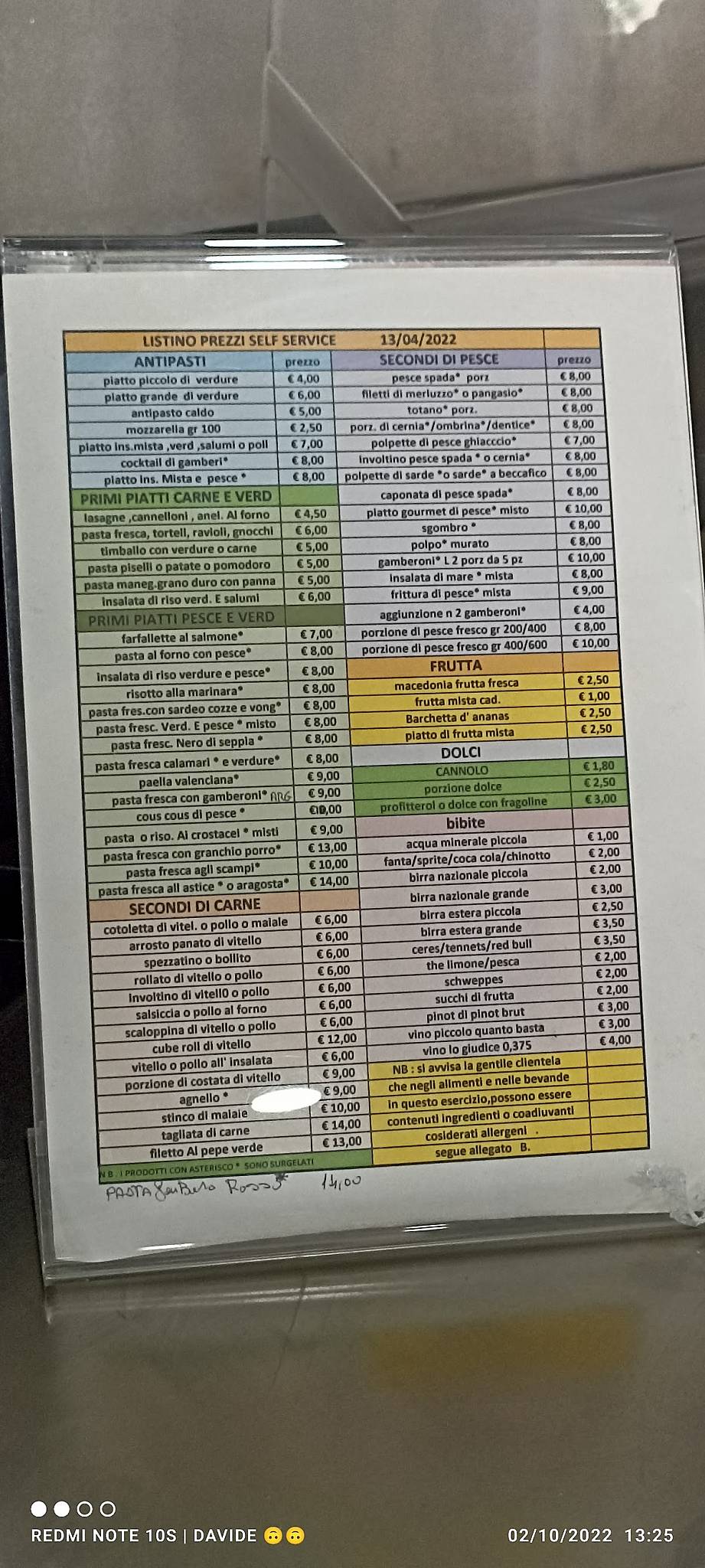 Menu di gulliver 