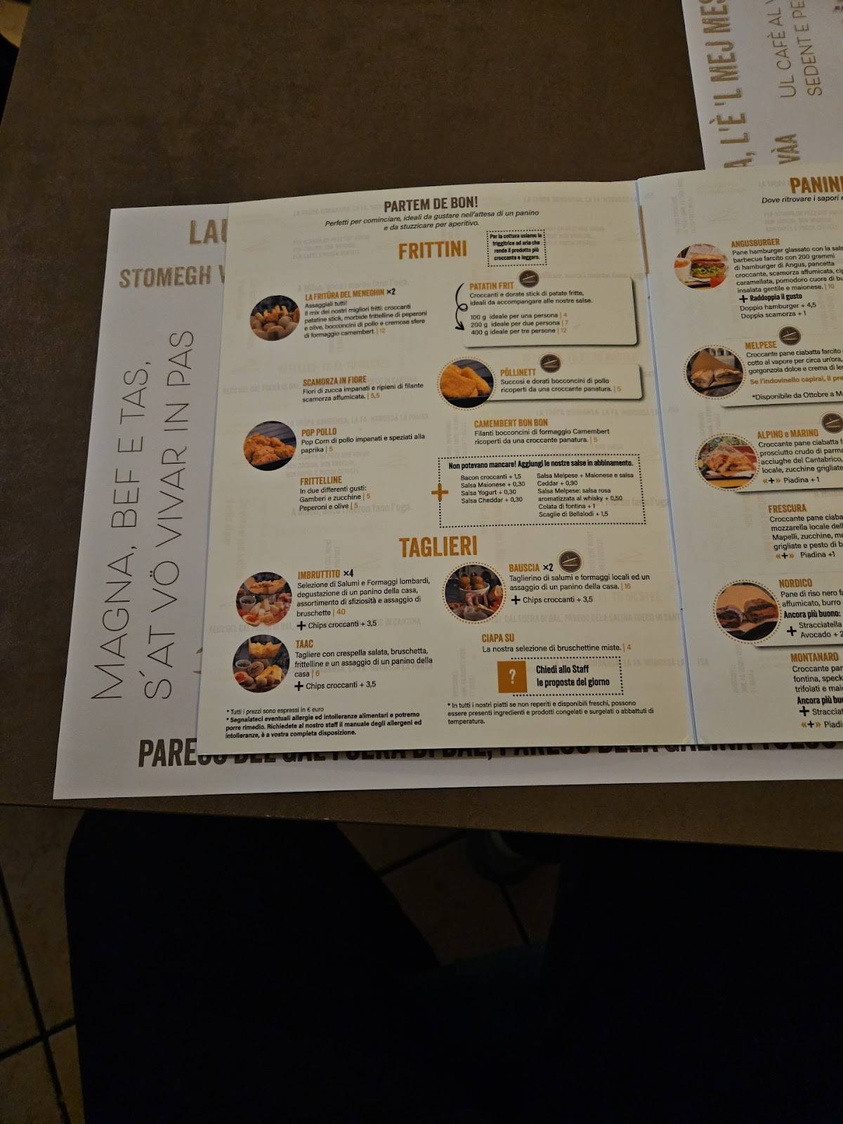 Menu di Melpese - Bar Paninoteca 