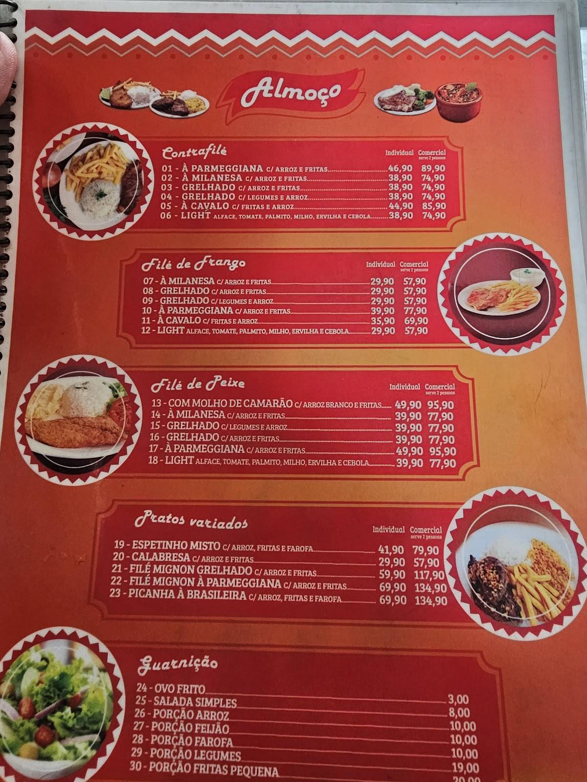 Bar Presidente cardápio