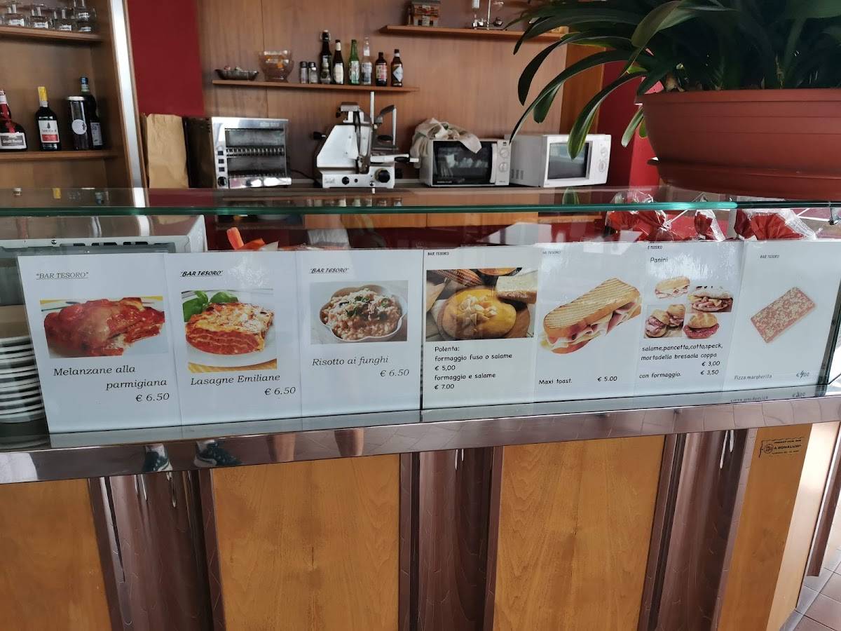 Menu di Bar Tesoro 