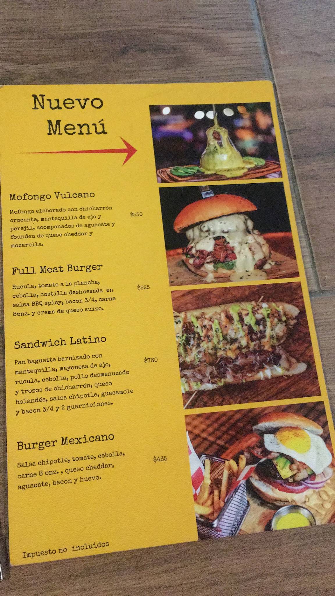 Carta de Barbacoa Meat and More, Santo Domingo