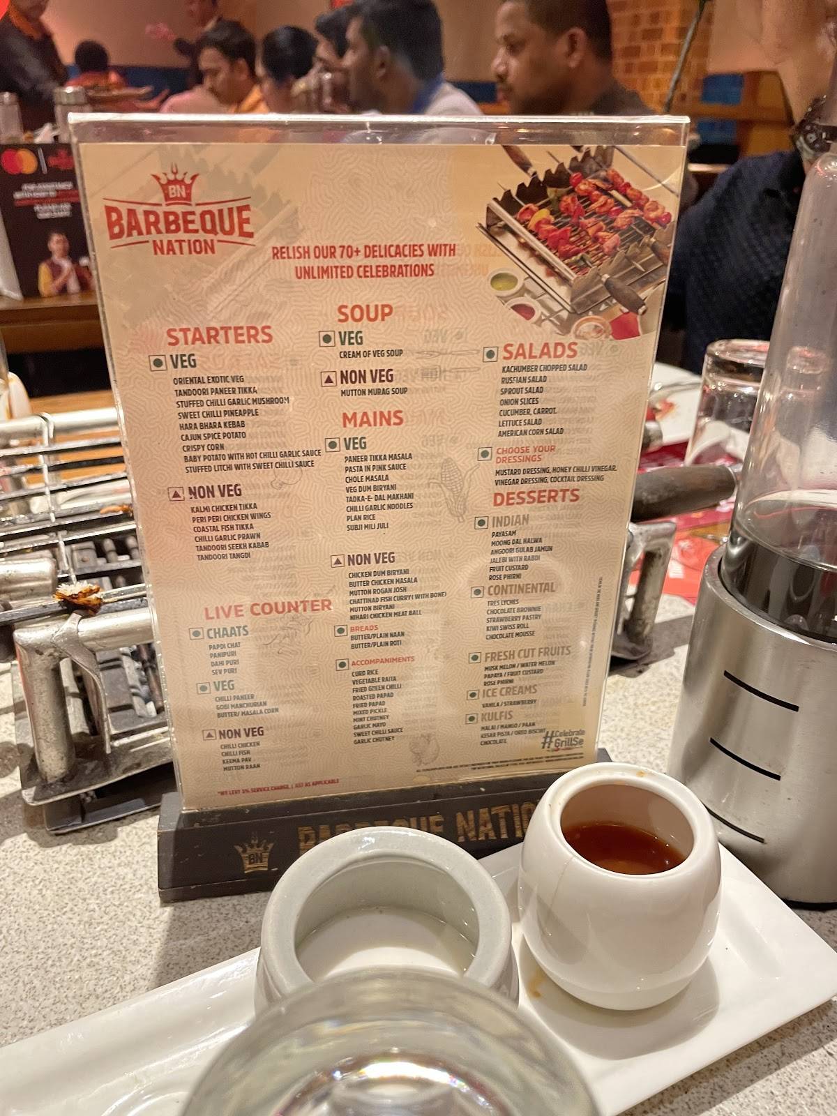 Barbeque Nation - Banjara Hills menu