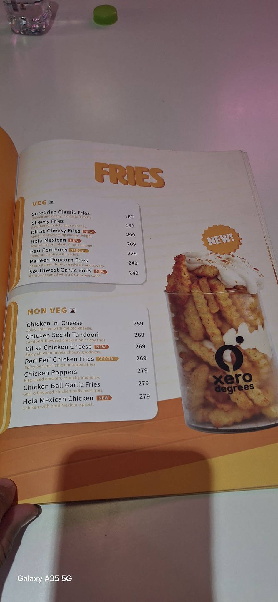 Xero Degrees menu
