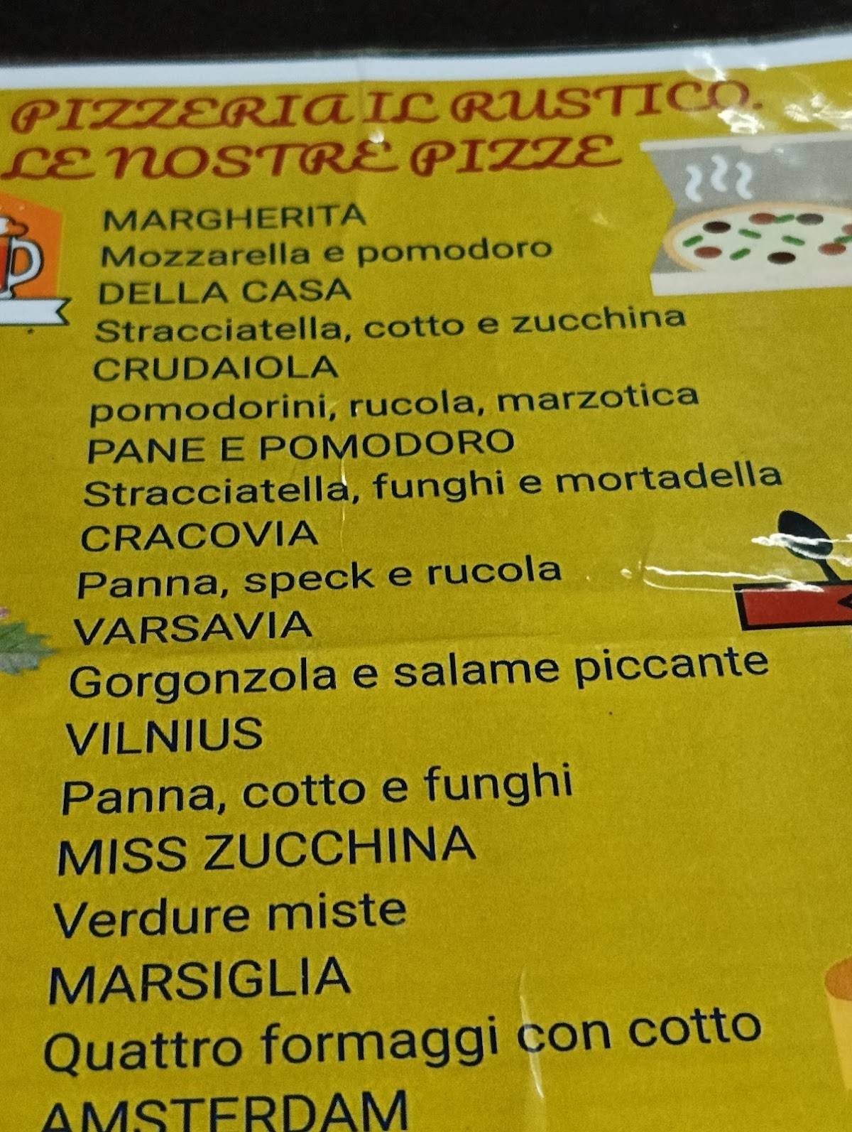 Menu di Il Rustico 