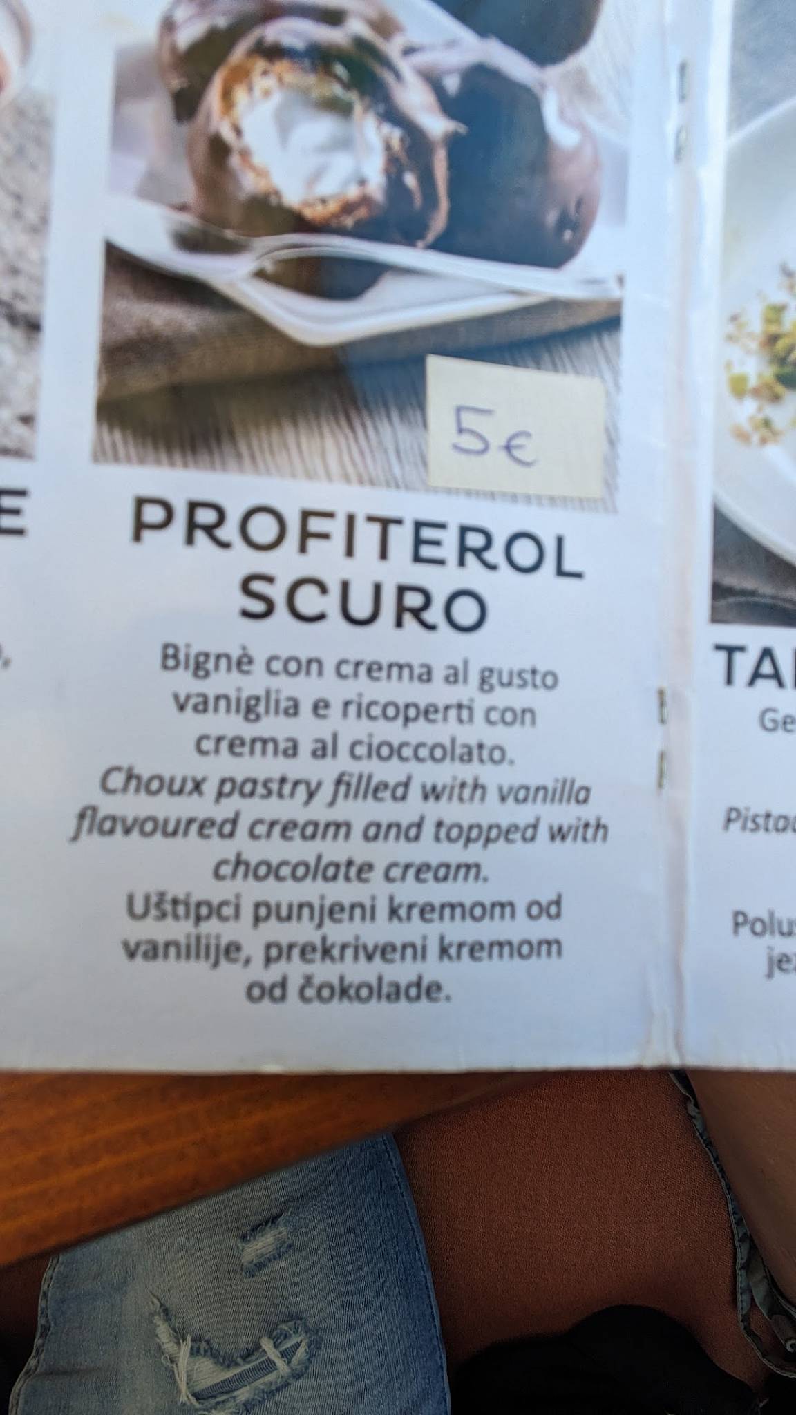 Menu di Basilica Rovinj 