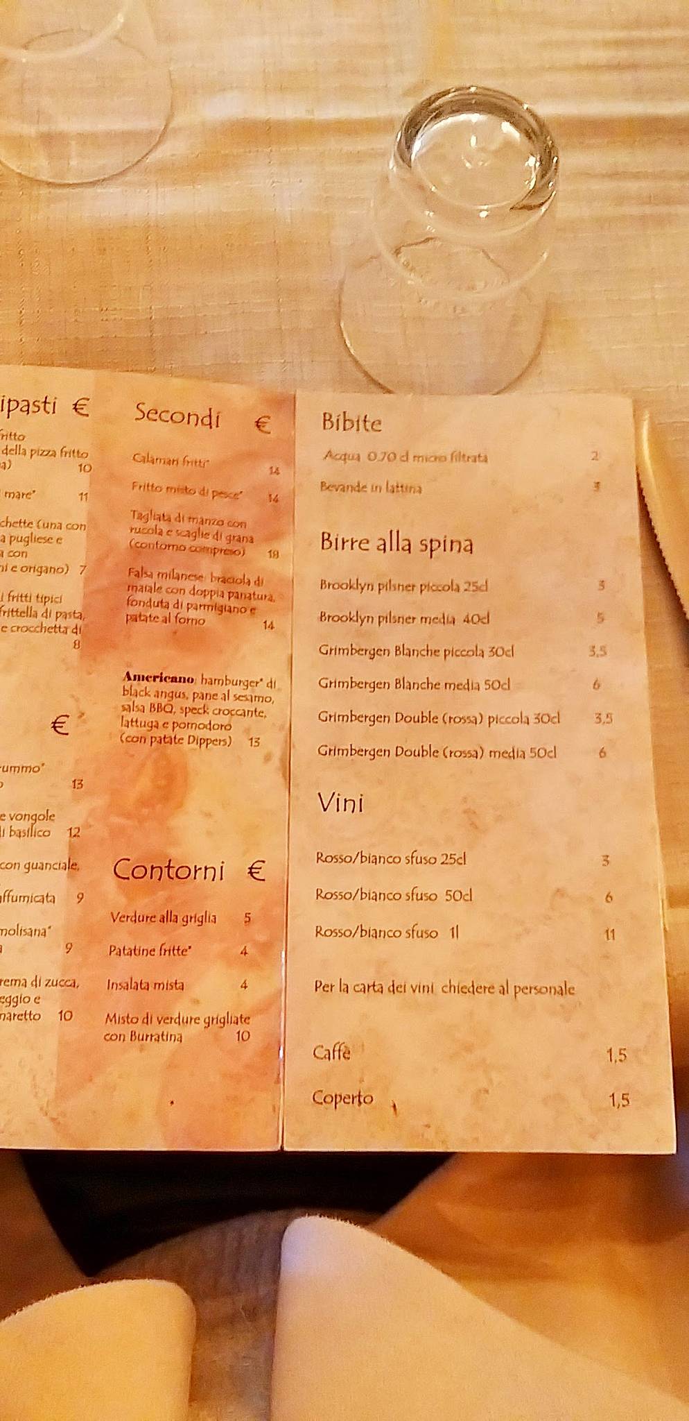 Menu di Basilico 