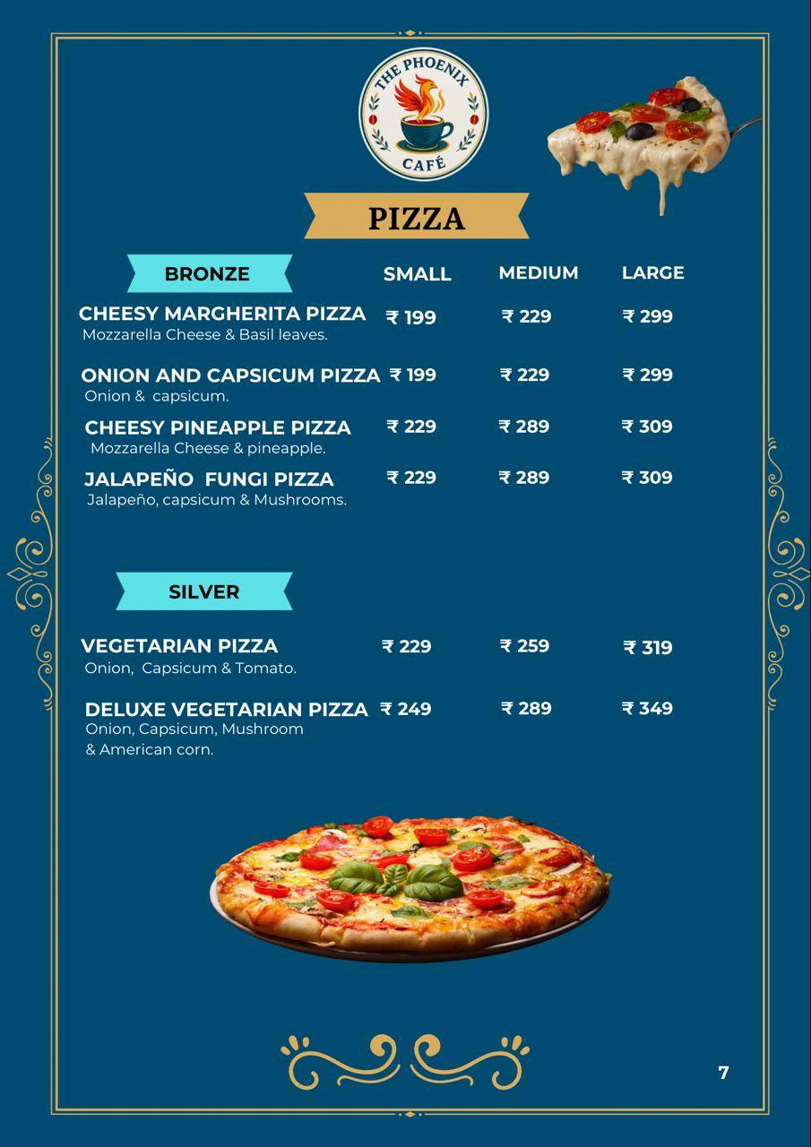 Phoenix Cafe menu