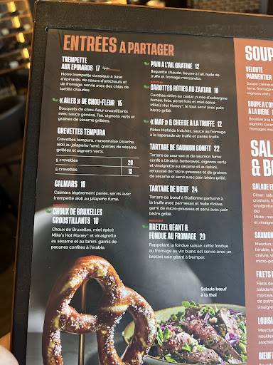 Menu de Baton Rouge Boisbriand