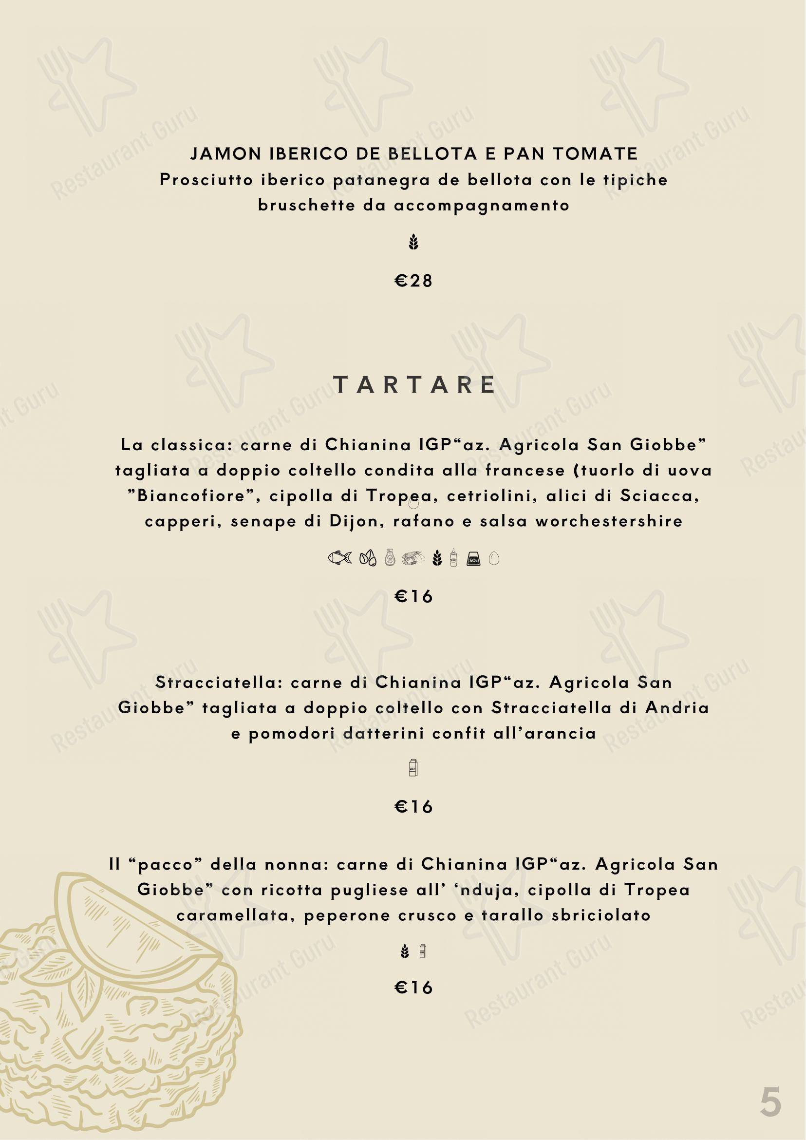 Menu per Beef Bazaar in Roma