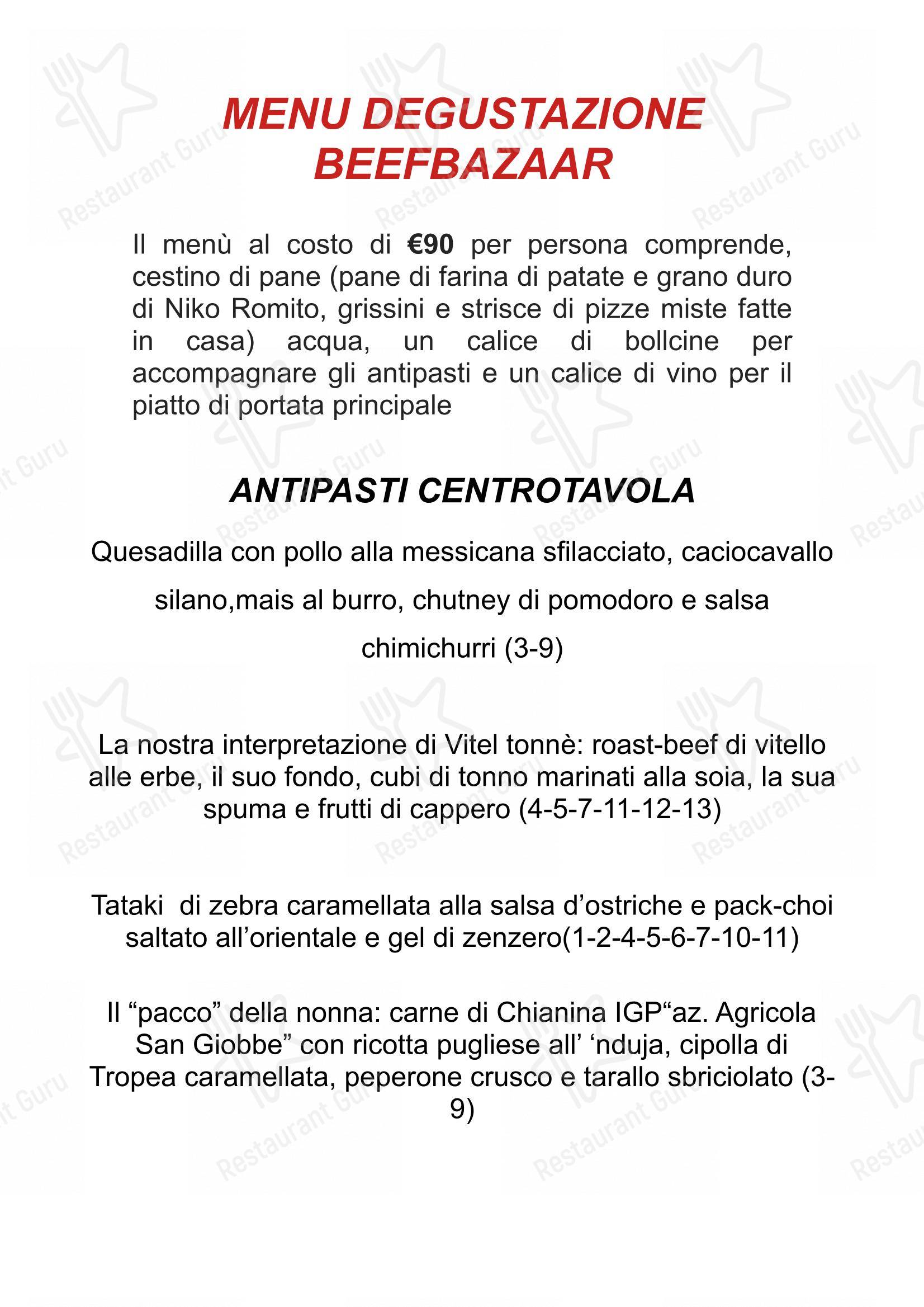 Детское per Beef Bazaar steakhouse