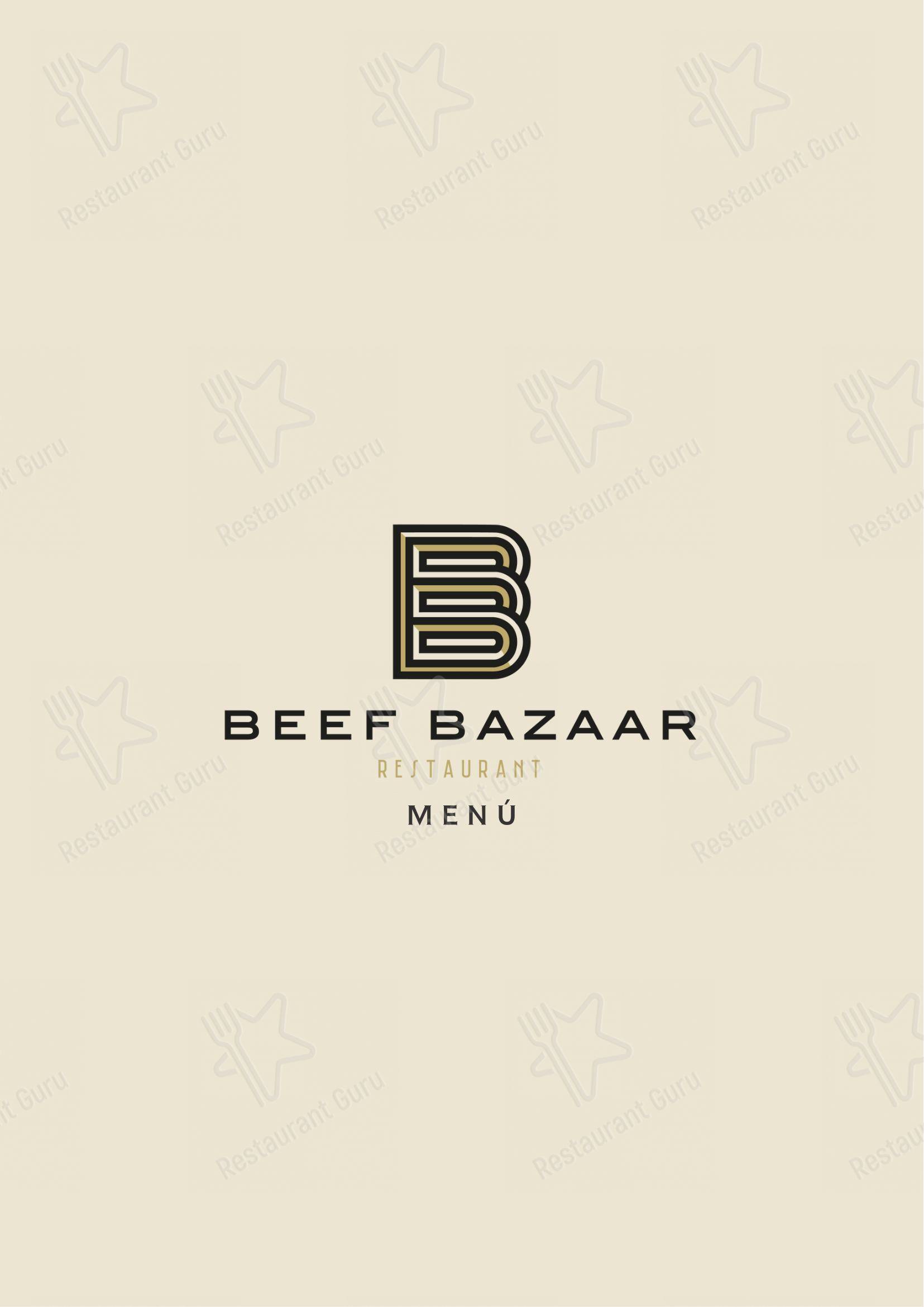Основное меню per Beef Bazaar in Roma