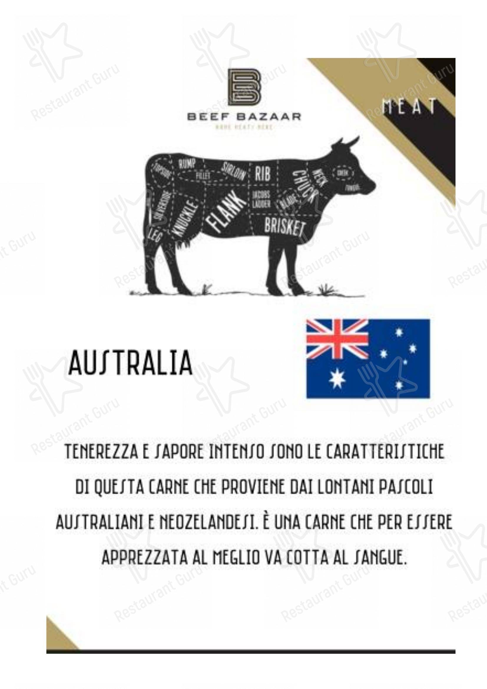 Коктейльная карта per Beef Bazaar steakhouse