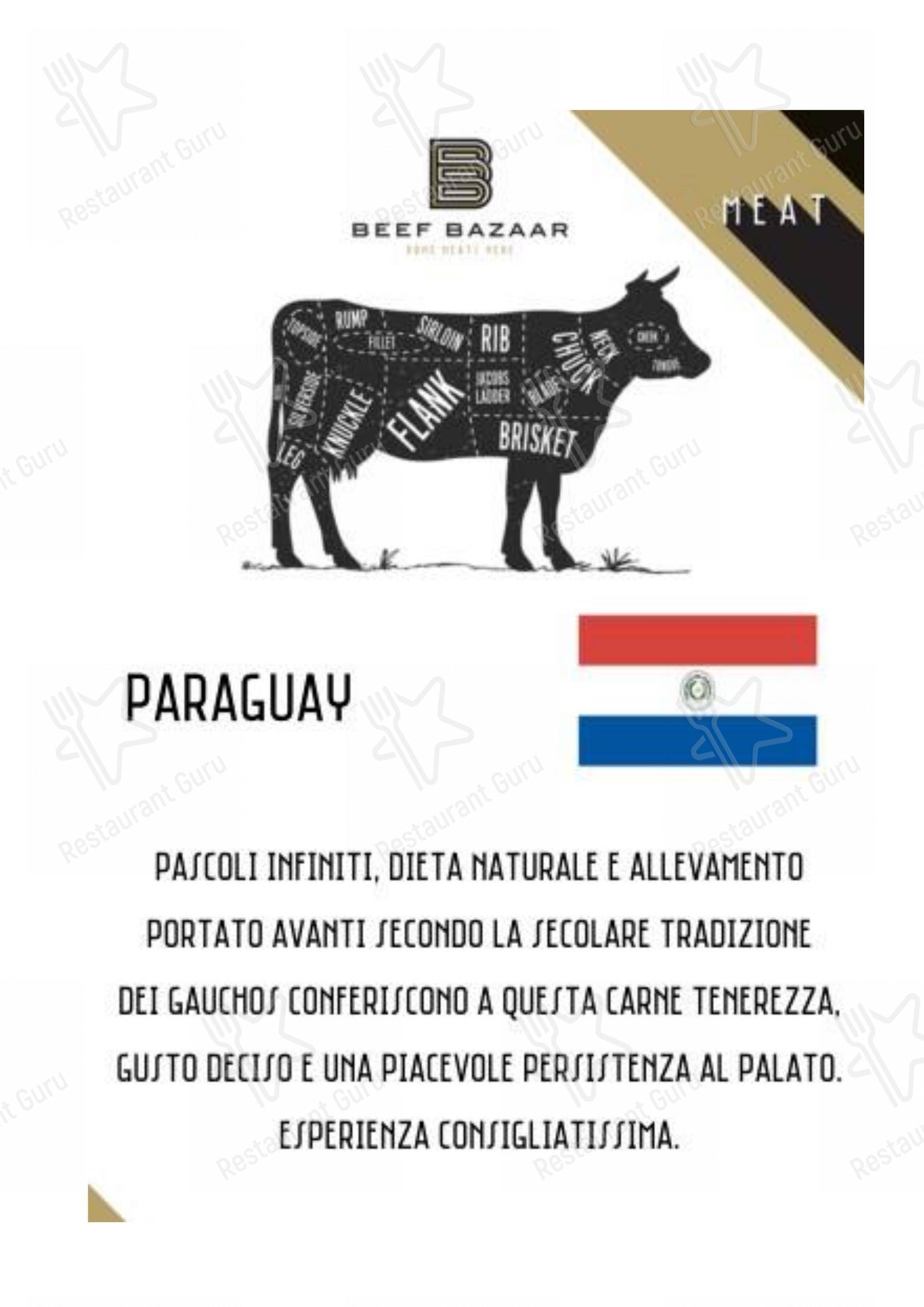 Коктейльная карта per Beef Bazaar in Roma